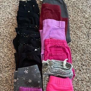 Lot 12 of girls size 4 leggings
